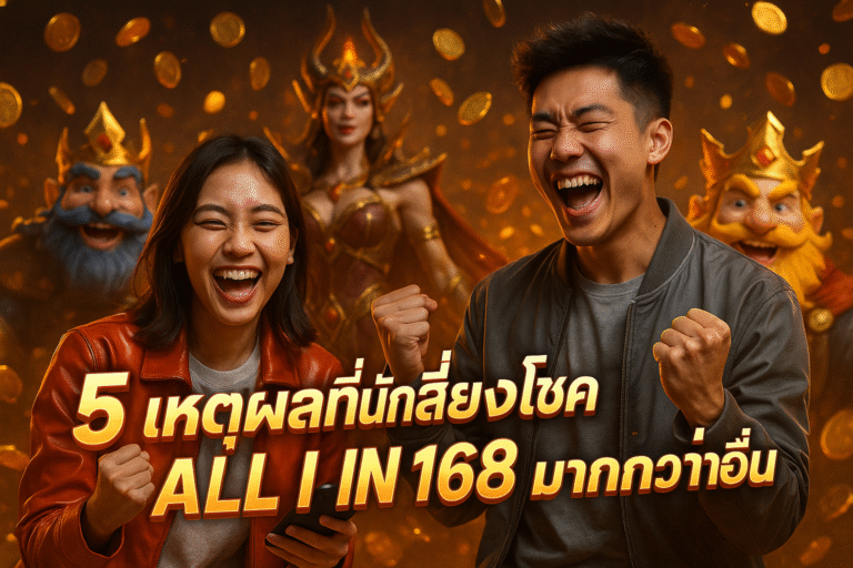 5 เหตุผลที่นักเสี่ยงโชคเลือก ALL IN 168 มากกว่าอื่น