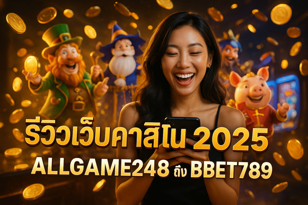 รีวิวเว็บคาสิโน 2025 จัดเต็ม ALLGAME248 ถึง BBET789